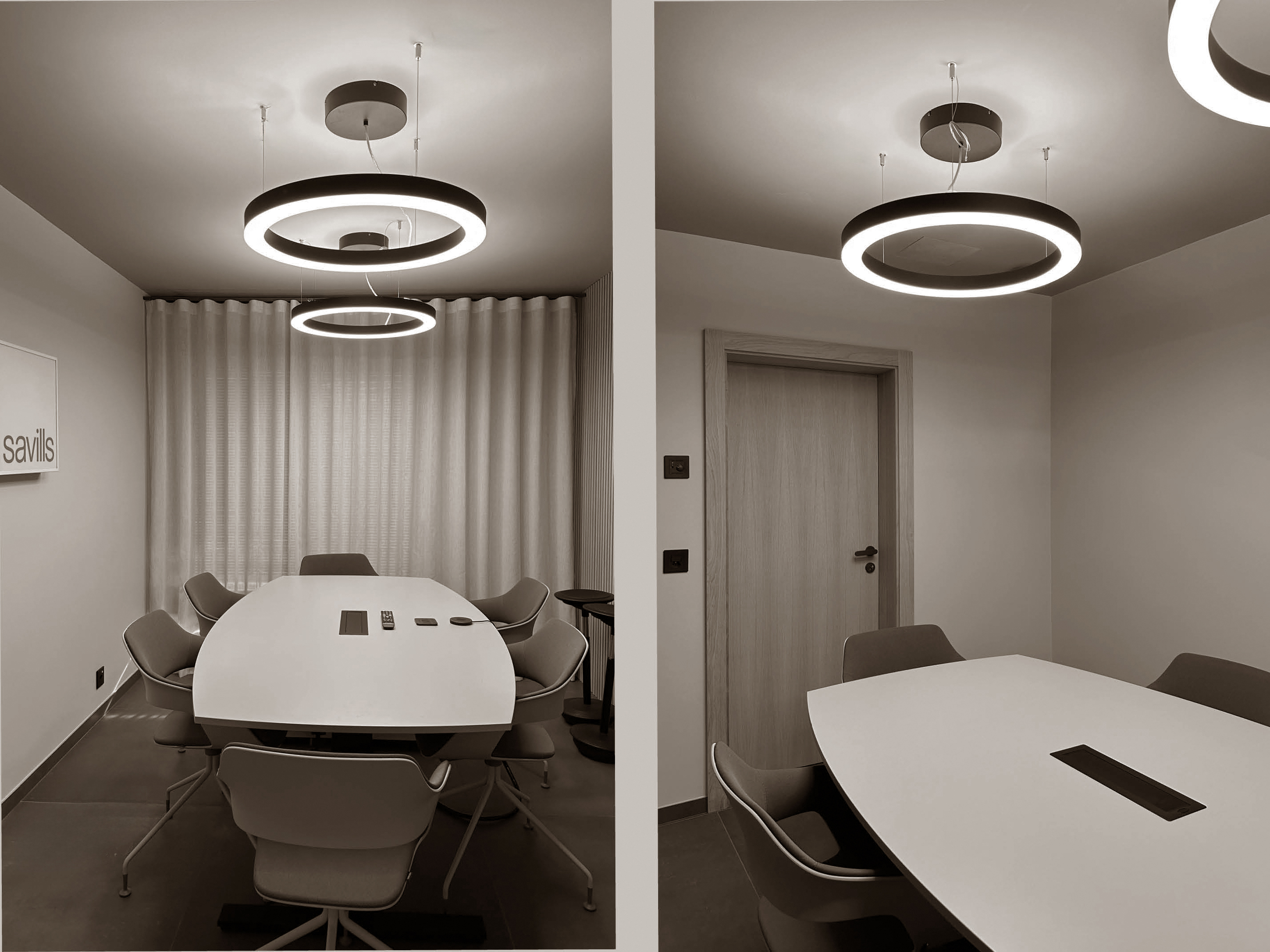 A sleek, minimalist meeting space designed for clarity, focus, and collaboration.